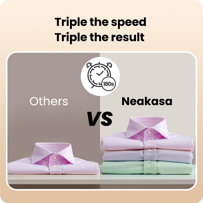 Neakasa Magic 1 Vacuum Steamer, Handheld Travel Garment Steamer for