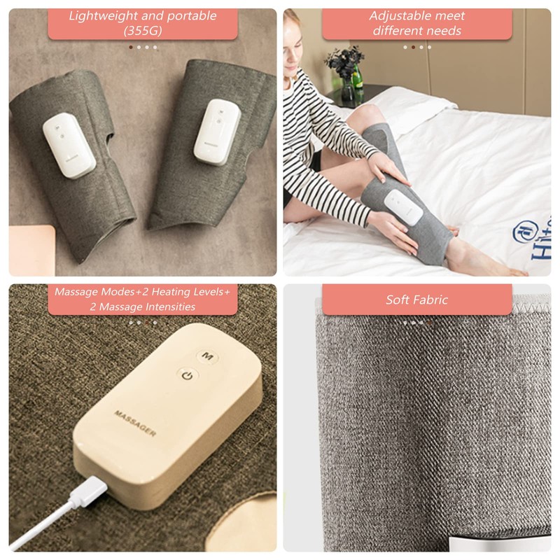 Wireless Leg Massager, HOLDPEAK Leg and Calf Massager with Heat