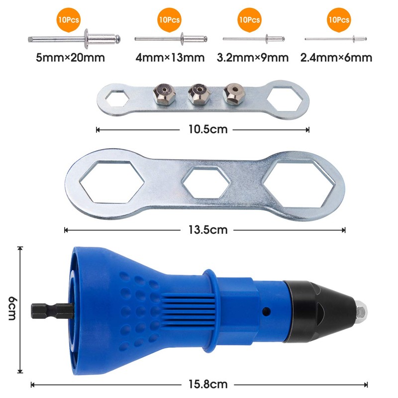 driller rivet Rivet Gun for Cordless Drill Electric Rivet Nut