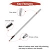 TIXIPEM 0.5MM Leather Hole Punch Tool [4PCS] - Metal Round