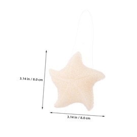IWOWHERO 2pcs Star Shape Exfoliating Bath Sponge Brush Scrubber for Shower Bathing Gentle Bath Loofah for Women Men Boys and Girls