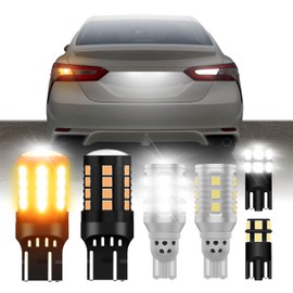 USR Amber Turn Signal & White Reverse Backup & White License Plate LED Bulbs Canbus Error Free - 6 Pieces Combo UPGRADE Compatible with 2018-2020 Toyota Camry Tail Lights (Fits Factory Tail Lamps)