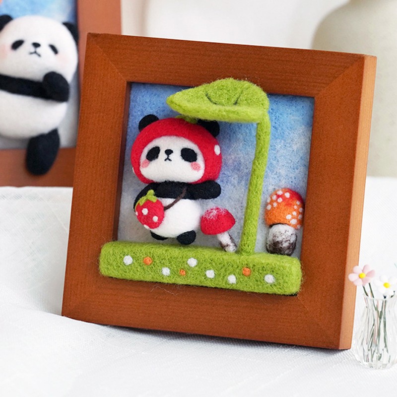 Needle Felting Kit Photo Frame Wool Felting Supplies Animal Plush