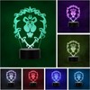 LED Lamp Video Games World of Warcraft Alliance Colour Changing