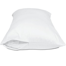 Precoco White Pillow Cases King Size Set of 2-100% Cotton Cozy & Soft Pillow Protectors with Zipper Hidden 600 Thread Count Cooling Pillowcases Covers for Hair and Skin,20x30 Inches