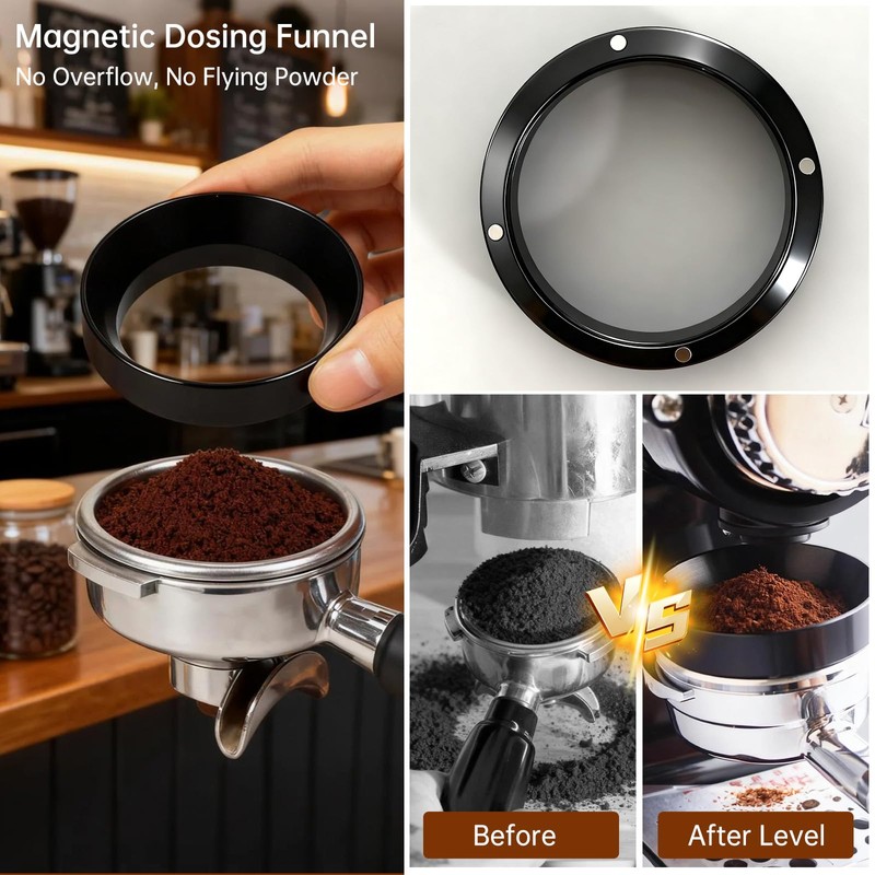 YAQUHO 54mm Espresso Accessories Kit, 9 Pcs Espresso Tamper Tools