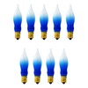 Menorah Bulbs Blue & White Electric Menorah Flame Shaped Replacement