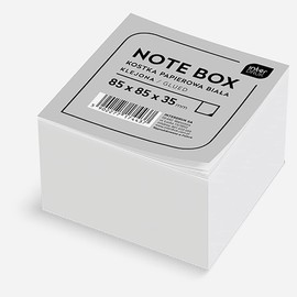 Interdruk KOSPAP Notepad, White, Plain, 85 x 85 x 35 mm (~350 Sheets)