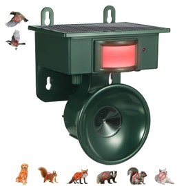 2026 New Ultrasonic Bird Repeller Outdoor,Woodpecker Deterrent for House,Bird Repellent Solar-Powered Bird Deterrent Device,Weatherproof Pigeon Repellent to Keep Birds Away Balcony Porch Patio Yard
