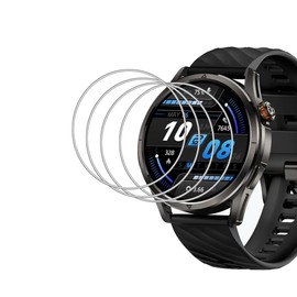 Tznzxm (4 Pack) For KOSPET Smart Watch MAGIC R10 (4 Pack) 9H Tempered Glass Film, Screen Protector For KOSPET MAGIC R10 1.43" Smart Watches for Women Men Screen Protector