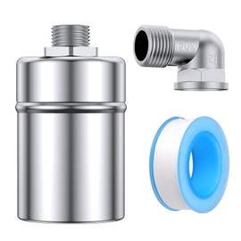 Stainless Fully Automatic Water Level Control Float Valve Kitchen Tap Fittings (4 Point Side Water Inlet)