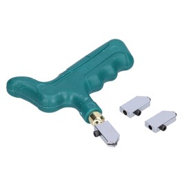Glass Cutter Tool, Professional 12mm Glass Tile Cutting Tool Kit, with 2 Knife Head Replacement, for Cutting Tile, Glass, Mirror, Ceramic, Etc