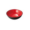Yamashita Kogei 907211059 Sashimi Plate, Red and Black, Shallow Bowl,