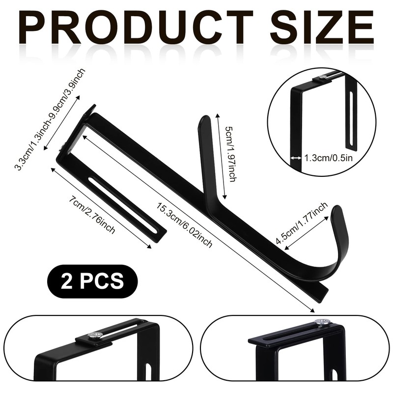 AIEX Adjustable Wardrobe Hooks, Door Hooks, Coat Hooks, Door Coat