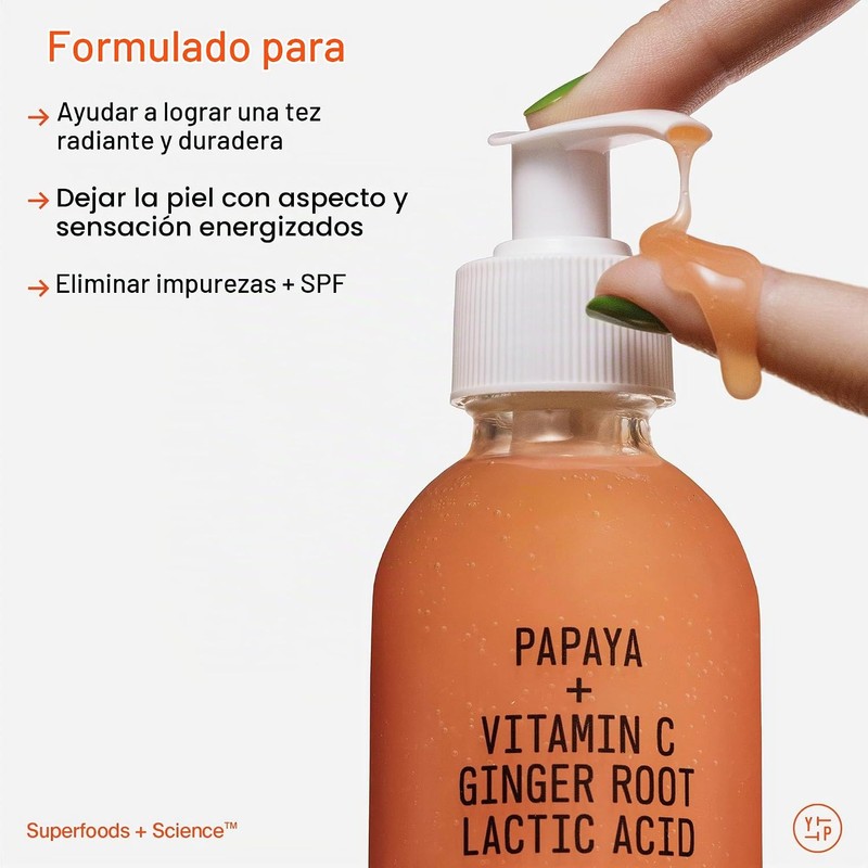 Limpiador Facial Exfoliante Superfruit 145 ml para Iluminar y Suavizar