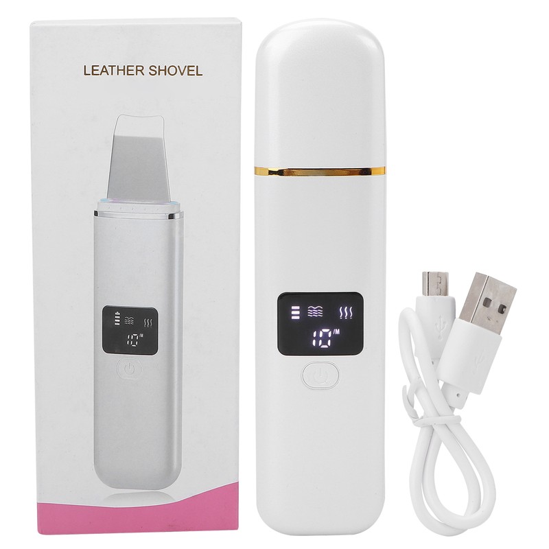 Skin Scrubber Spatula Ultrasonic Blackhead Comedones Removal Device Facial Scrubber
