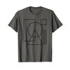 Geometric Rectangle Circle Triangle Square Shape Lines Peace T-Shirt