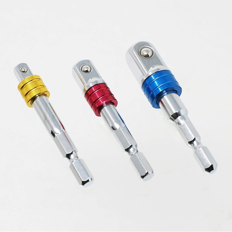 Kakuri SAS-3 Socket Adapter for Hex Shaft, Set of 3,