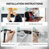 HIKMLK Crystal Curtain Holdbacks 2pcs, Metal Curtain Tieback Pull Back