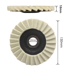 Pack of 6 Polishing Discs 125 mm x 22.2 mm, Polishing Disc, Buffing Disc, Flex Polishing Disc, Polishing Discs for Angle Grinders, for Sanding and Polishing Paint, Wood, Plastic