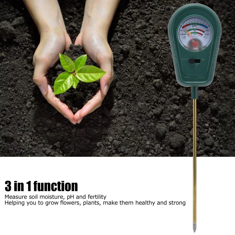 Soil Tester Kit 3 in 1 Multifunction Fertility Moisture PH