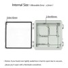 LeMotech Electrical Box, IP67 Waterproof Hinged Clear Cover Stainless Steel