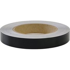 Solid Stripe for Auto Truck Boat - 3mil Vinyl - 1/2" x 50' - Black