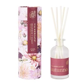 Via Mercato Autunno - Difusor de varillas para el hogar, bourbon y miel
