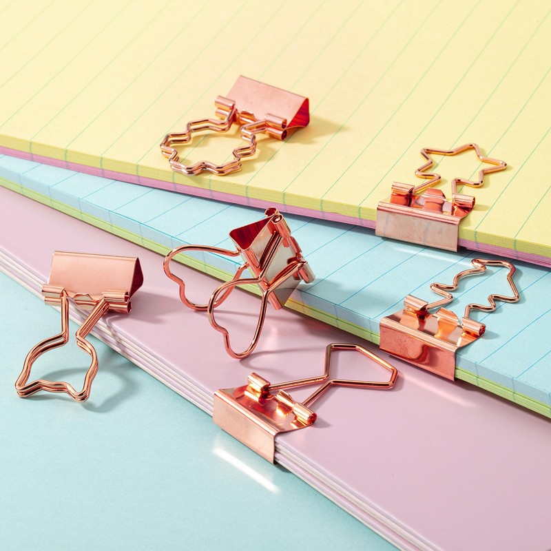 Mr. Pen- Cute Metal Binder Clips, 18 pcs, 0.75", Small