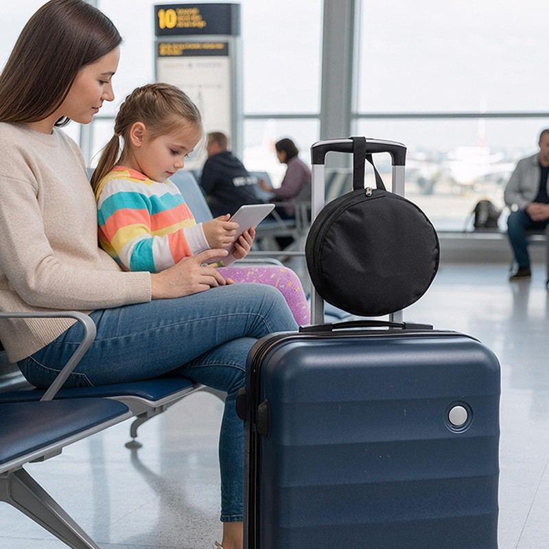 Xindojuz Neck Pillow Case, Compact Travel Neck Carrying Case Storage