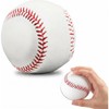 KIQAWEE 2 Pack Base Ball Standard Hard Leather 9 Inch