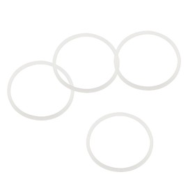 uxcell 16oz or 20oz Replacement Rubber Lid Seals, 4 Pcs 2.4" Diameter O Shaped Resealable Lid Gaskets for Stainless Steel Insulated Tumbler Mugs Cups Vacuum, White