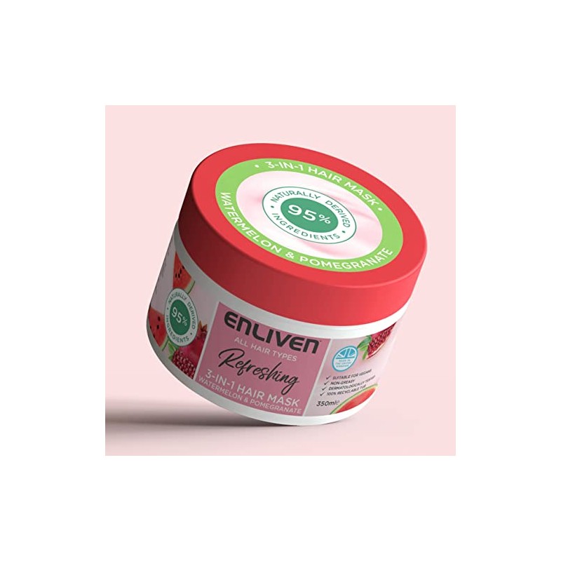 Enliven Fruits Watermelon and Pomegranate 3 in 1 Hair Mask