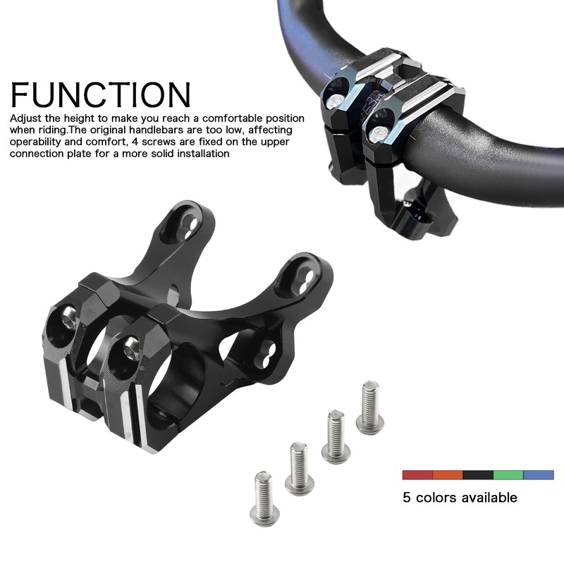 Motorcycle Handlebar Riser Mount,Electric Bike Front Handlebar Risers Stem Mount