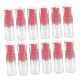 SAFIGLE 12pcs Travel Bottle Travel Toiletries Pump Bottles Lotion Container Skin Care Plastic Pink