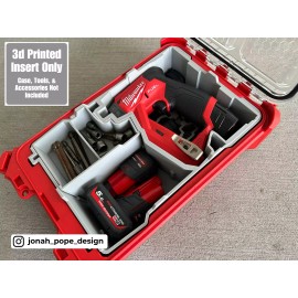 Jonah Pope Design Milwaukee Packout Insert for M12 4-in-1 Installation Driver V2 (Insert Only) - Red