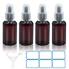 AskBed 4 Pack 2 Oz (50ml) Amber Plastic Essential Dropper