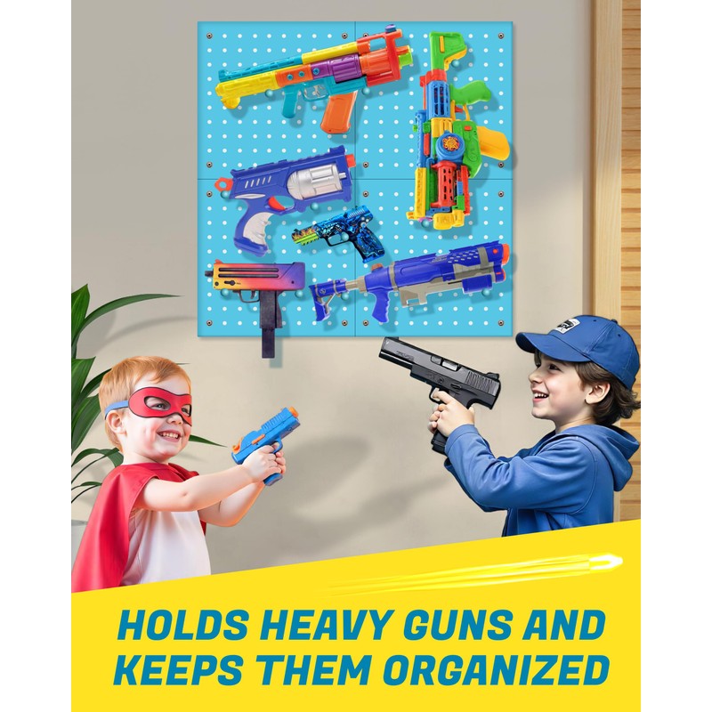 Skywin Peg Board for Nerf Gun Storage Organizer - Hanging