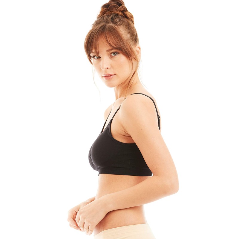 Kalon 4 Pack Nylon Spandex Removable Pads Comfort Bras Ext