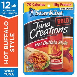 StarKist Tuna Creations BOLD Hot Buffalo Style - 2.6 oz Pouch (Pack of 12)