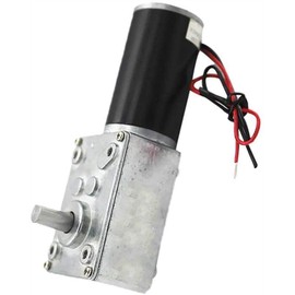 DC high Torque Turbo Worm Gearbox Micro-Motor Right Angle Geared Motor - 12V 470RPM Tools