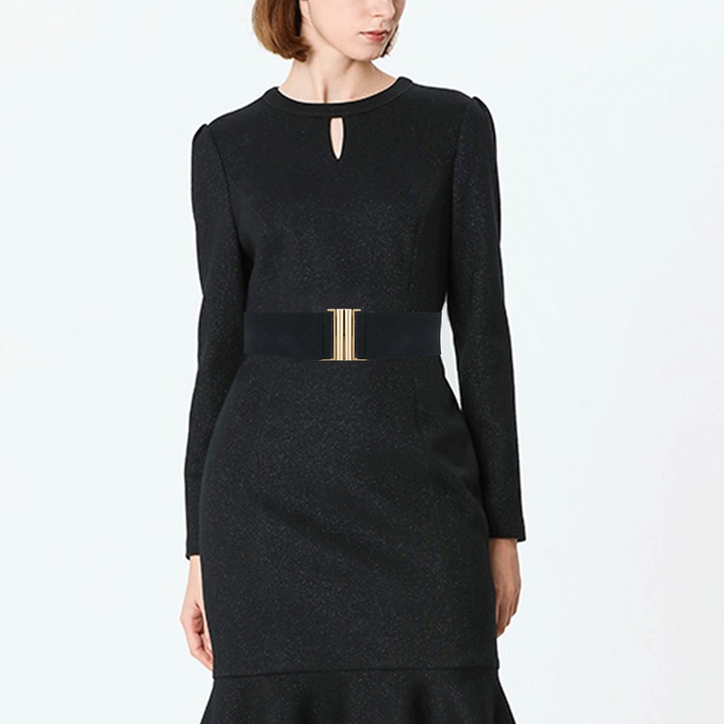 [maikun] [My Queen] Belt Women's Thick Women's Belt Elastic Suit