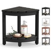 BEKVEM Corner Shower Stool for Inside Shower, HDPE Waterproof Shower