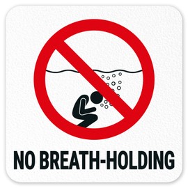 No Breath Holding Vinyl Adhesive Pool Depth Marker, 6x6 inches, Pool Marker Anti Slip, Made in USA