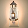 Park Designs Mystic Seaport Light House Night Light, White Lighthouse