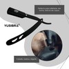 Yusibra Porta Navaja de Barbero, Acero Inoxidable, Afeitar,Calidad Profesional Acero