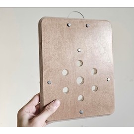 RISEON Mounting Board for Orchids, Aroids, Hoya and Other Climbing Plants, Wood Wall Planter, Vertical Plant Wall Board, Hanging Planter, Staghorn Fern Mount