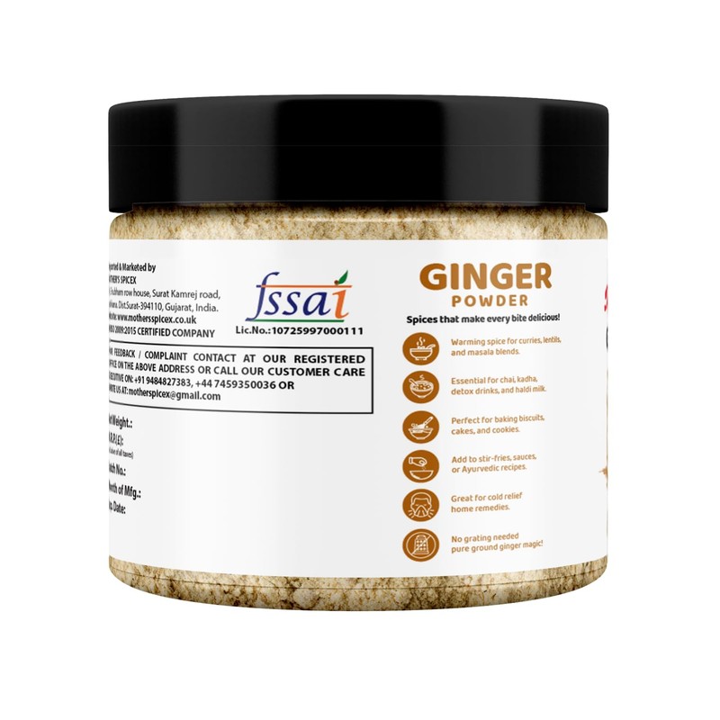 Ginger Powder – 100% Pure Ground Ginger Root, Non-GMO, Gluten-Free,