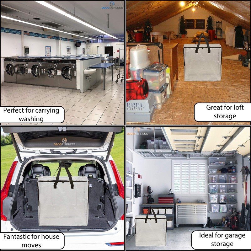 DECO EXPRESS Laundry Bags, Heavy Duty Jumbo Garage, Attic Or