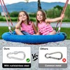 Set of 2 Swing Attachment with 2 Heavy Duty Carabiners